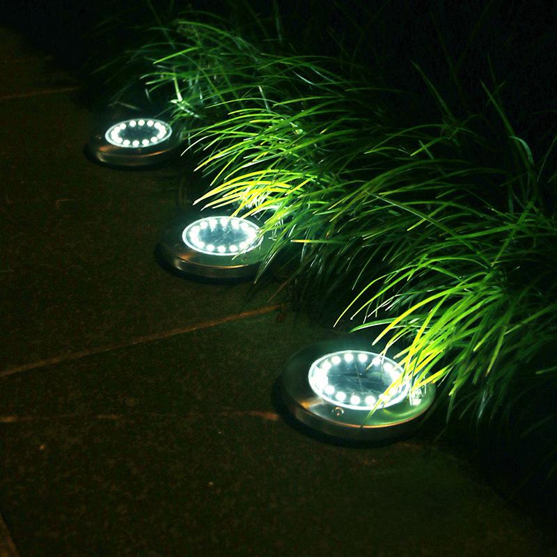Solar LED Stake Light for Outdoor Garden & Courtyard - Waterproof, Decorative, Buried Fixture