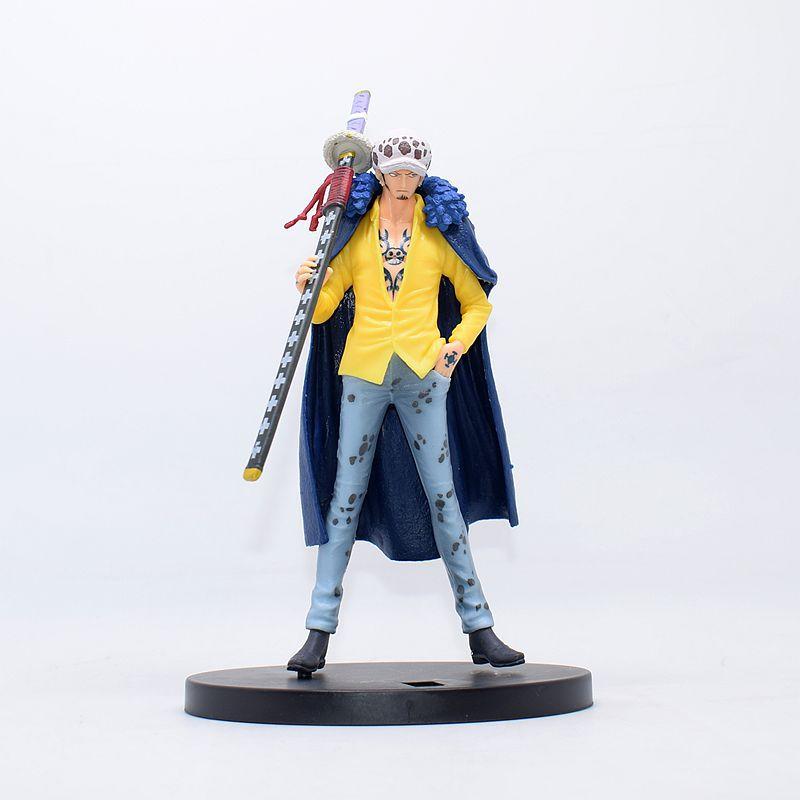 Anime One Piece Wano Country Trafalgar Law with Sword Battle Ver. GK PVC Action Figure Statue Model Kids Toys Doll Gifts 17cm