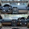 For Ford Mondeo MK3 2000-2006 2002 2003 2004 Car Black Suede Leather Dashboard Cover Dash Mat Carpet Cape Cushion DashMat Pad