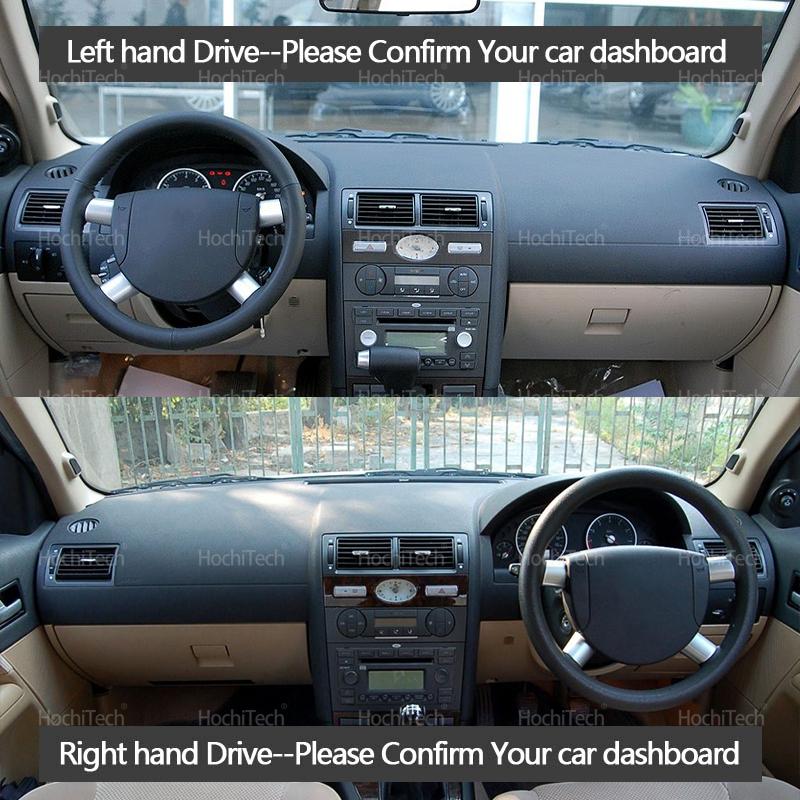 For Ford Mondeo MK3 2000-2006 2002 2003 2004 Car Black Suede Leather Dashboard Cover Dash Mat Carpet Cape Cushion DashMat Pad