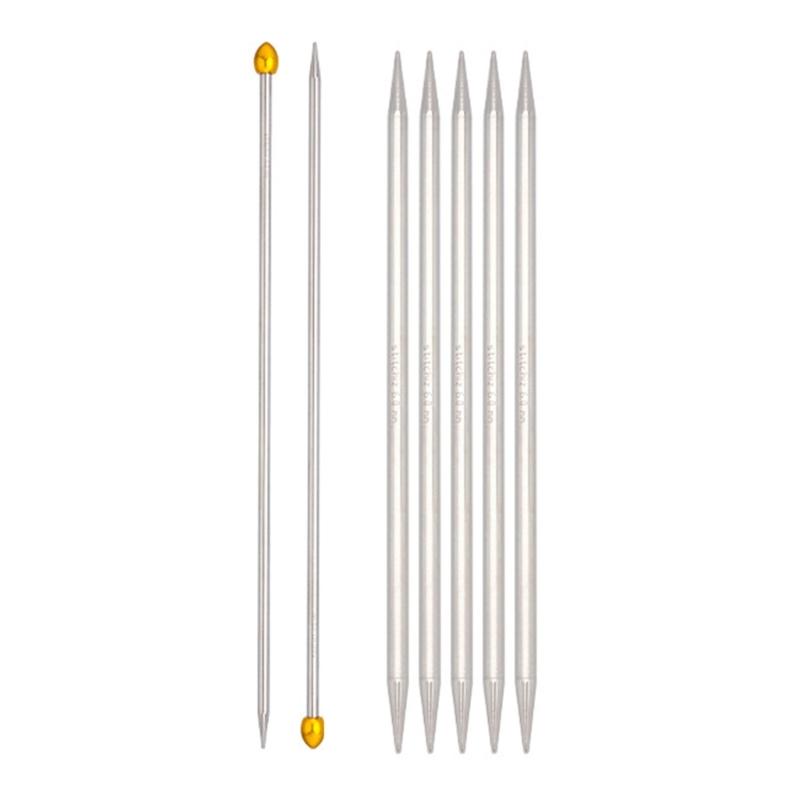 Rostfreie gerade Stricknadel zum Stricken Doppelspitzstricknadel