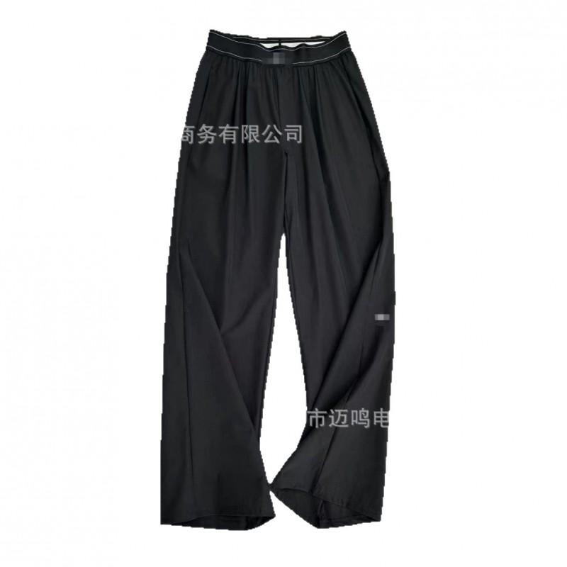 Pantaloni Sportivi Dritti Larghi da Donna Asciugatura Rapida Leggeri Casual con Dettagli Riflettenti