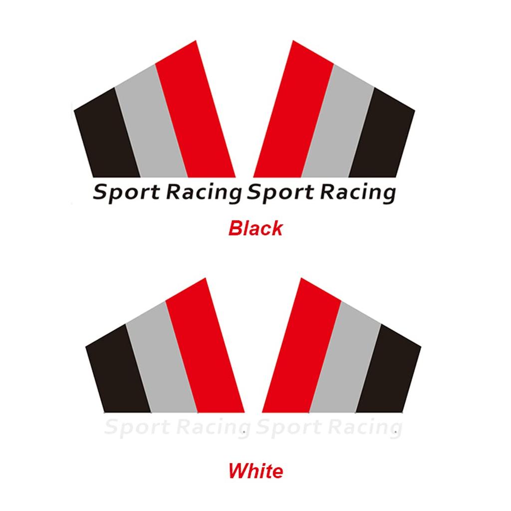 Bokos Car Sticker Decal Car Rear Sport Fender Rear Window Universal (D/Black)