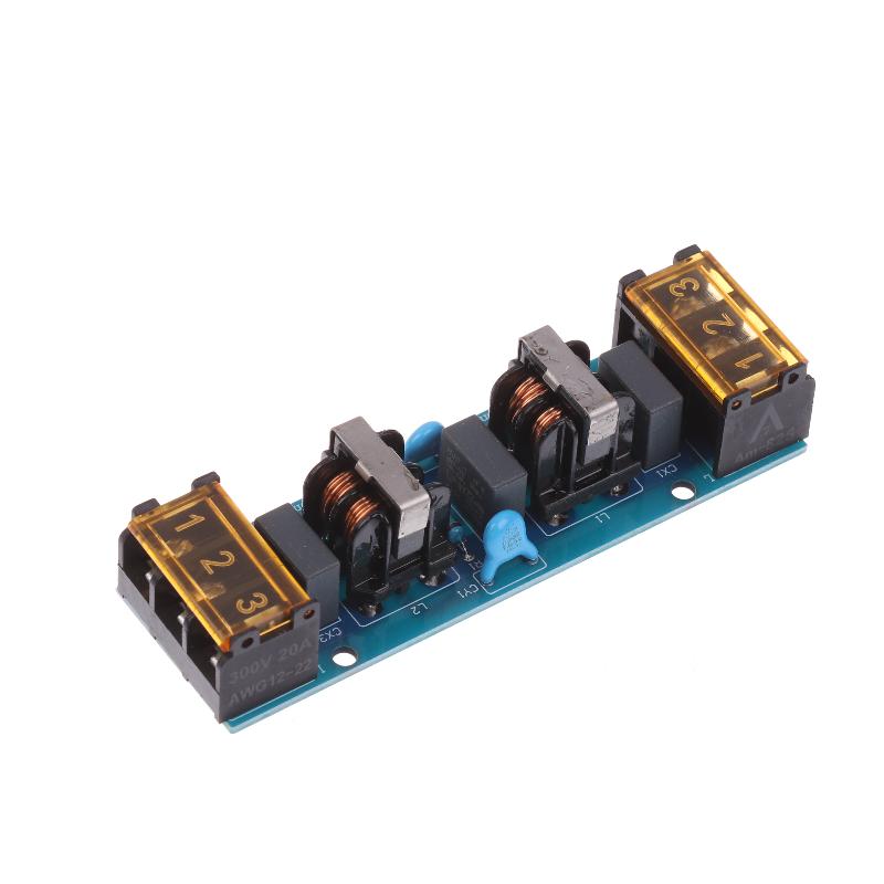 6A 25A Emi Filter Power Filter Board High-Frequency Two-Stage Power Low-Pass Filter Board Emc Audio Amplifier Purifier