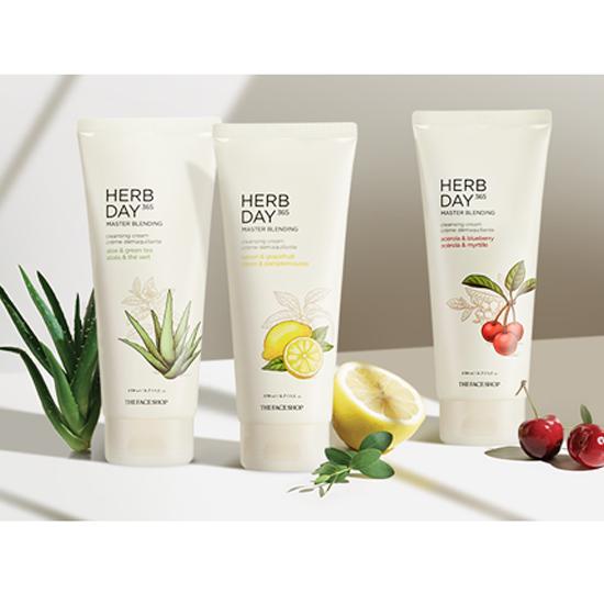 face shop herb day cleansing cream