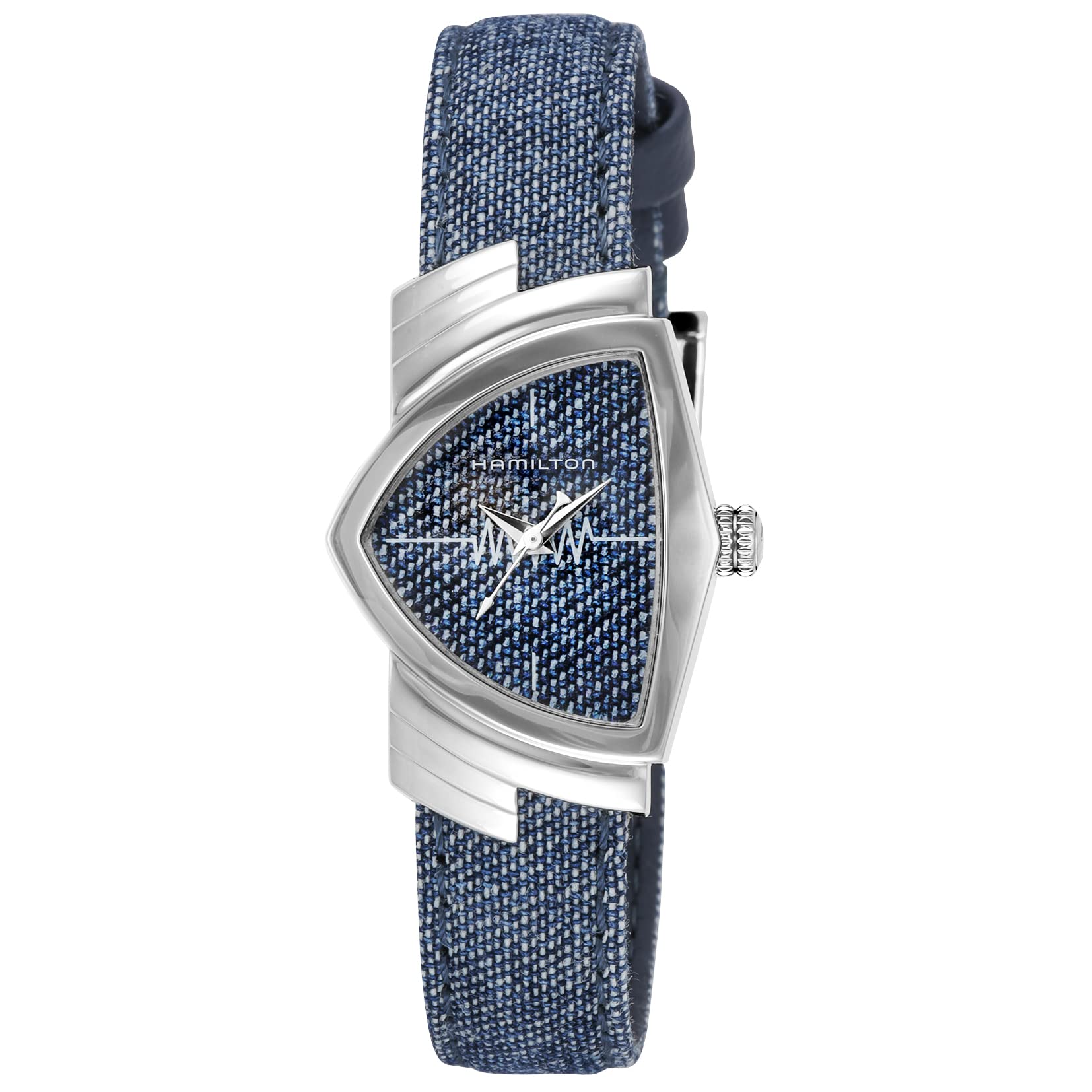 

Годинник Ventura Quartz Ventura з блакитним циферблатом, нержавіюча сталь, мінеральне скло, кварц, 5 ATM, водонепроникний, 27 мм, швейцарський годинник H24211941 [Hamilton] для жінок [елемент]