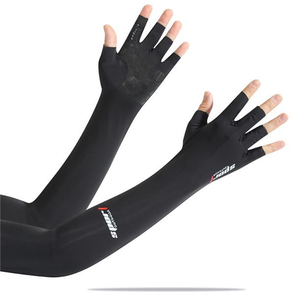 Sunscreen Ice Sleeves Summer Arm Sunscreen Ice Sleeves Set Outdoor Sports Men's Ice Silk Sleeve Driver Arm Sleeve