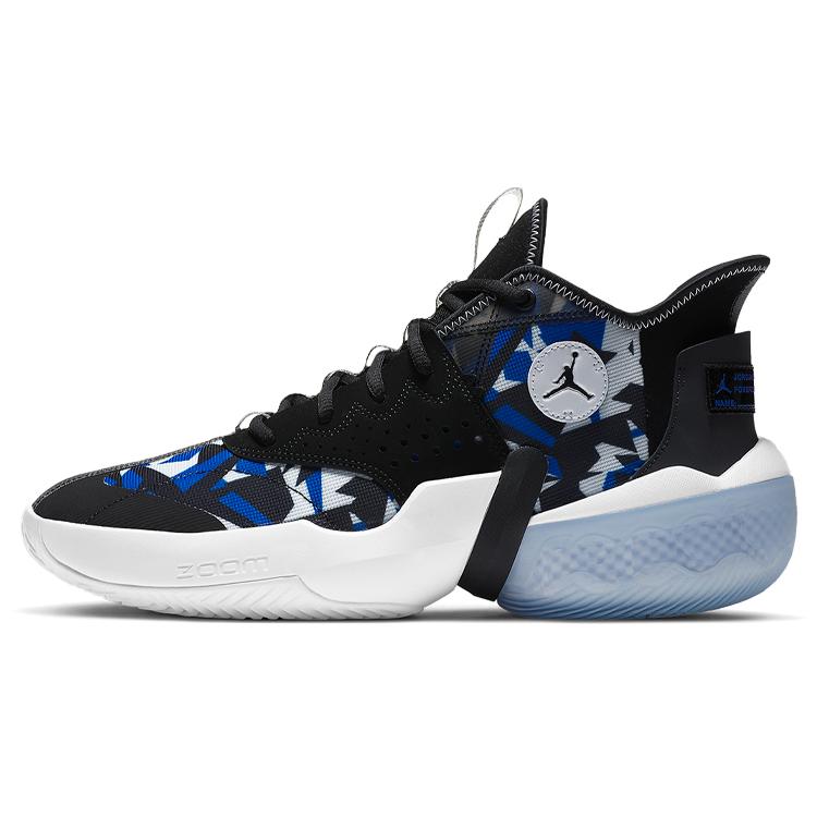 

JORDAN React Elevation Pf Fractal Pattern Black Racer Blue 42