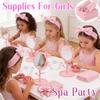 6/8/10/12/14/16Sets Spa Party Supplies for Girls Birthday Party DIY Kids Birthday Party Supplies Favors Sleepover Pyjama Party