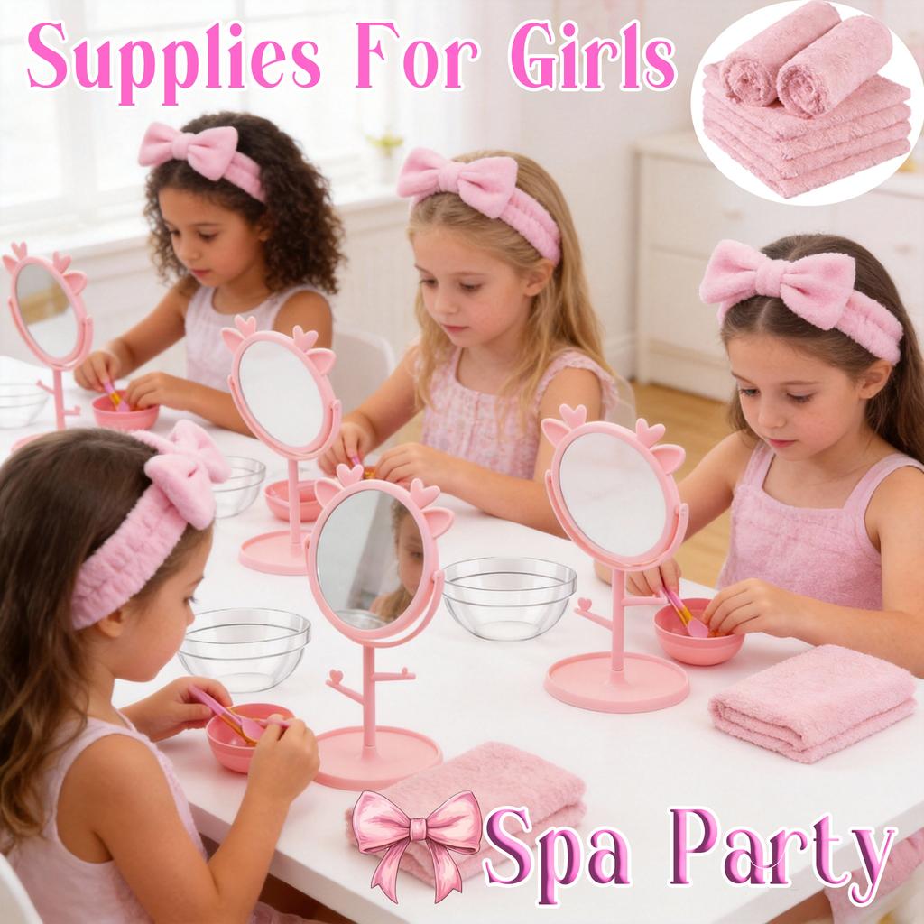 6/8/10/12/14/16Sets Spa Party Supplies for Girls Birthday Party DIY Kids Birthday Party Supplies Favors Sleepover Pyjama Party