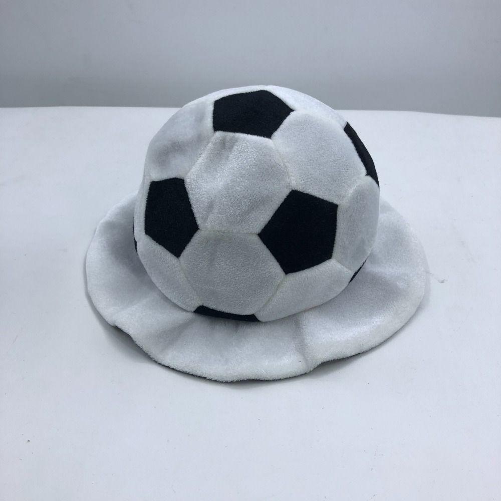 Soft Soccer Head Cover Comfortable Halloween Cap Cartoon Football Headgear  Sports Fans
