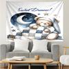 Teddy Bear Night Sky Tapestry Hanging for Bedroom,Livingroom, Playroom,Decor Art Room Wall Tapestry Holiday and Birthday Gifts