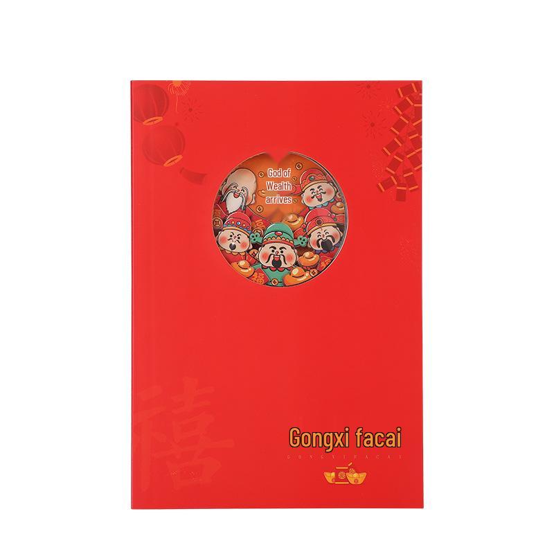 

A5 Paper-Cut 3D Stereo Notebook: Creative Student Diary with National Trend Design