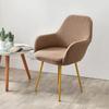 European Leather Dining Chair Cover with Curved Backrest, Thickened Universal Design for Household Chairs and Stools
