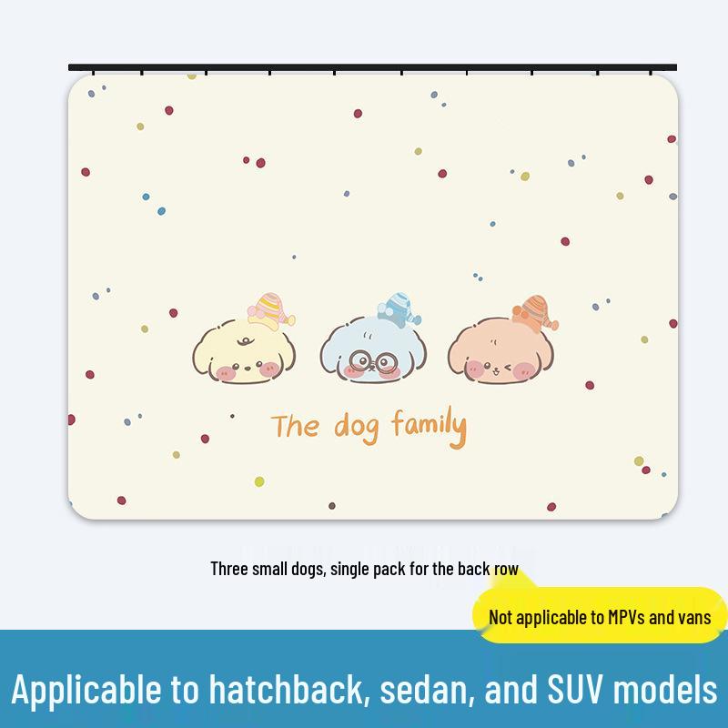 Car Rear Seat Cartoon Sunshade Curtain - Baby Sun Protection & Heat Insulation