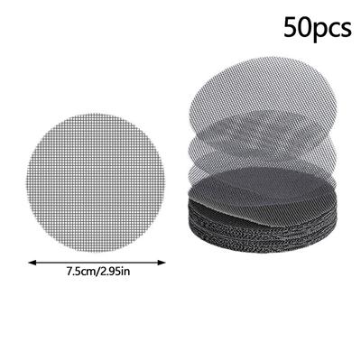 50 ks otvor pro květináč Síťovaná podložka Mřížka s kruhovým odvodňovacím otvorem pro dno květináče Zabraňte ztrátě půdy Nástroje pro zahradničení bonsají
