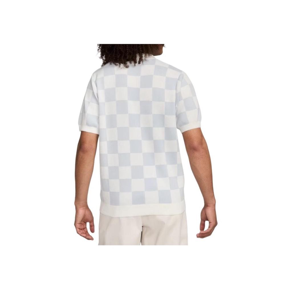 Nike Sportruházat Kockás Retro Alkalmi Rövid Ujjú Póló Férfi Pólók Sail FN3423-133