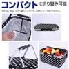 Felimoa Cooler Picnic Foldable Cooler Large Capacity 32L Bag, Basket, Insulated, Box, (Black)