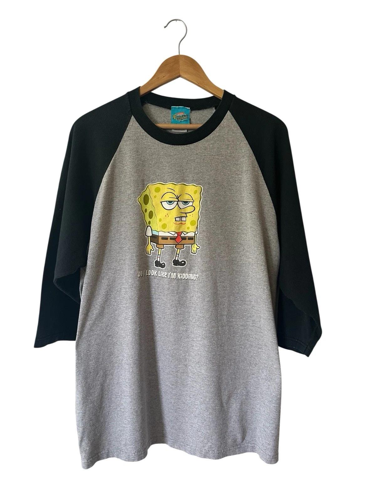 

Vintage Spongebob Squarepants Do I Look Like I m Kidding T-Shirt Men’s XL 3/4 2XL