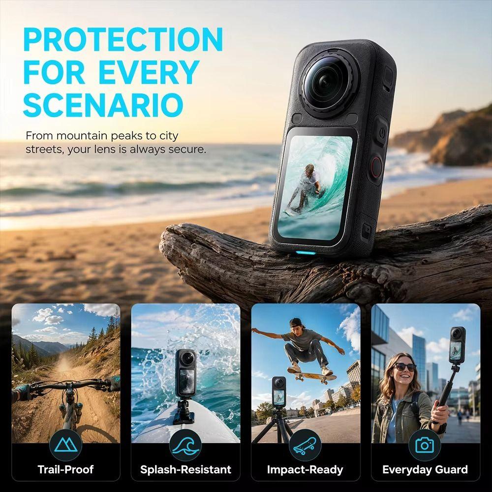 3D Curved Protective Films Camera Screen Cover for Insta360 X6 Action Camera Accessories