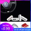 For VW Volkswagen Jetta MK5 Golf 3D Aluminum Alloy Rline Emblem Car Steering Wheel Sticker Accessories For Volkswagen GTI Polo G