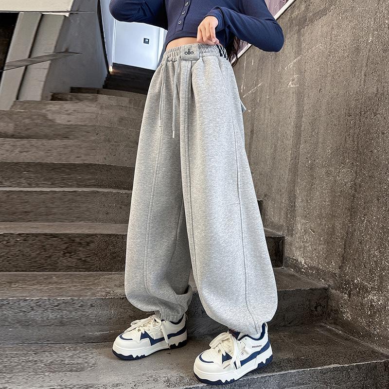 

2025 Дівчачі повсякденні спортивні штани з еластичною щиколоткою - Весняно-осіння мода для дітей 140 cm