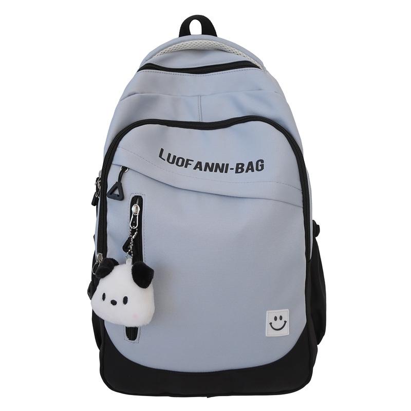 Schoolbag Simple Schoolbag Japanese Ins Mori Small Fresh Middle School Student Backpack Multi-compartment Primary School Student Lightweight Backpack
