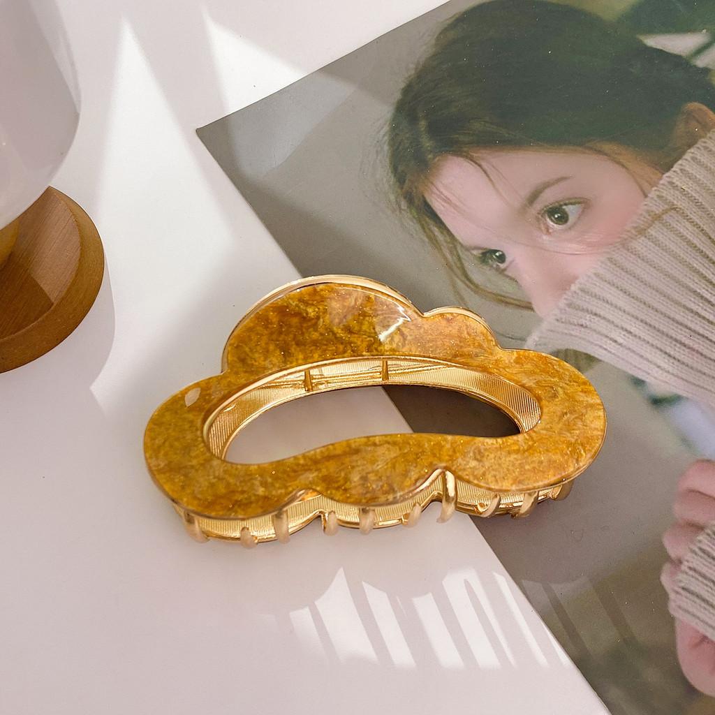 Große Elegante Minimalistische Haarspangen aus Hochwertigem Acryl für Frauen