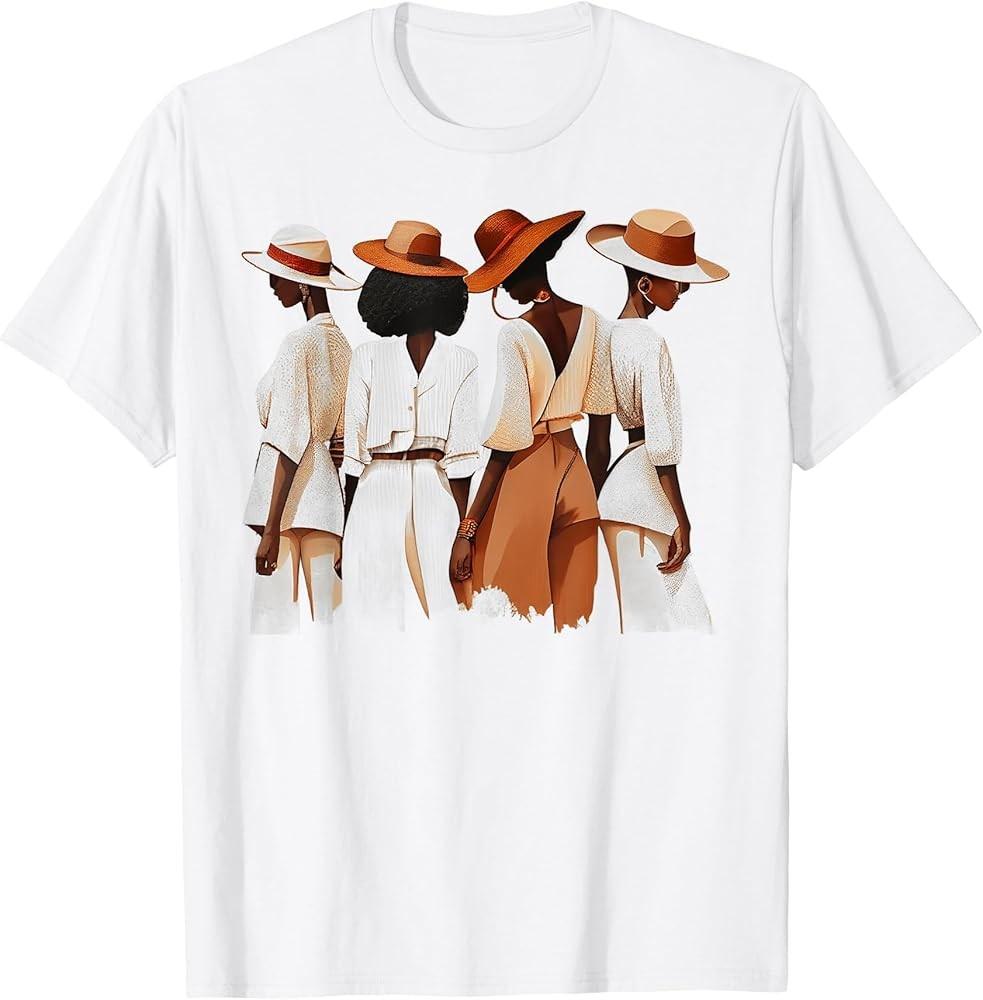 Sistas Afro Women Together Women Tee Graphic Birthday Tees TShirt Unisex T-Shirt XXXXL