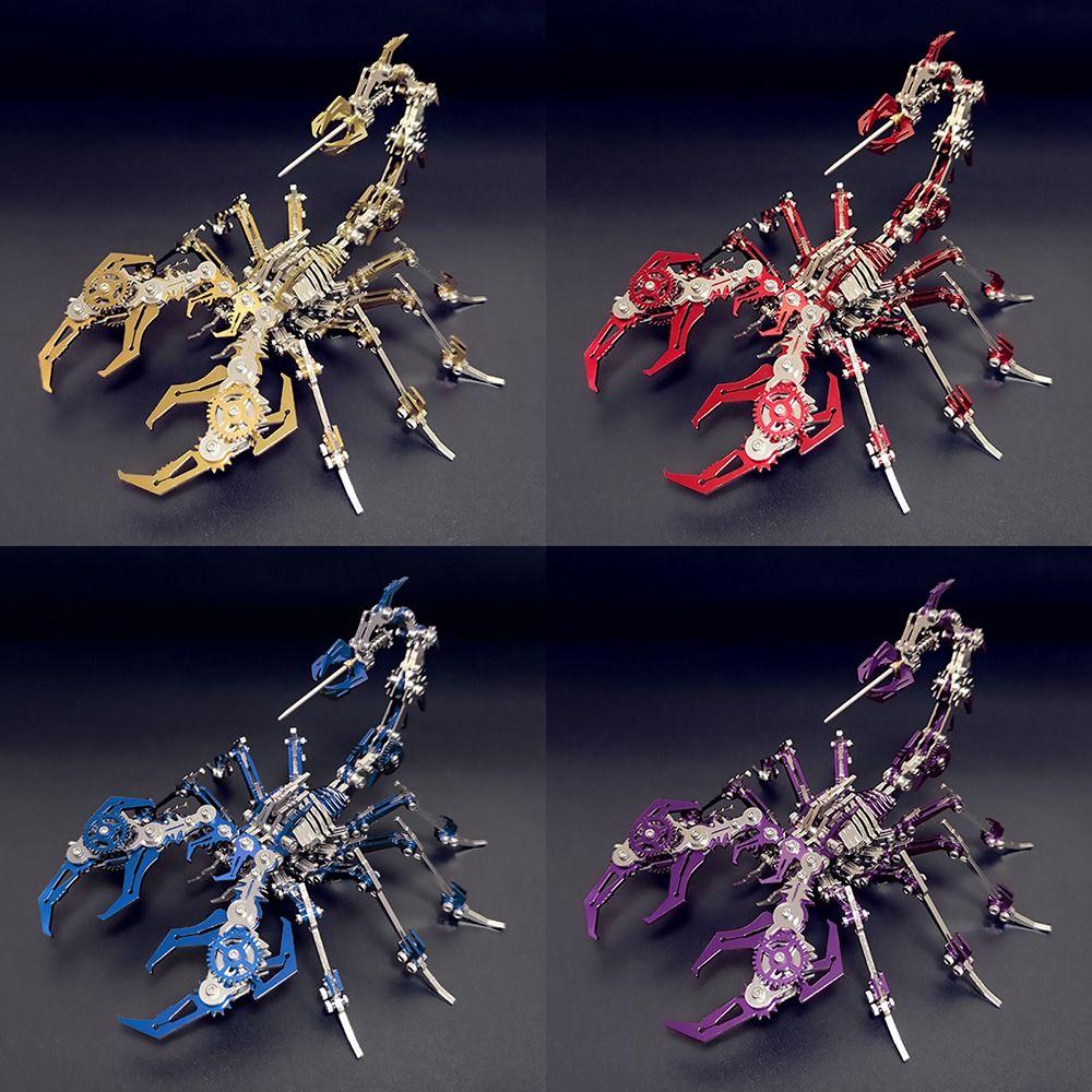 Detachable Scorpions Model Steampunk Mechanical Insect Fashion Assemble Toy