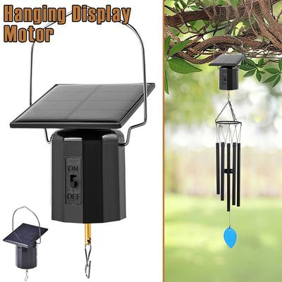 Solarbetriebener Hänge-Displaymotor, Windspielmotor mit Haken, einfach zu bedienender Drehmotor, praktische Dekoration für Windspiele
