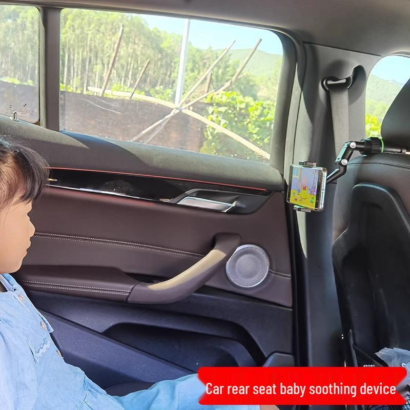 2025 Adjustable 960° Rotating Car Rearview Mirror Phone Holder with Clip