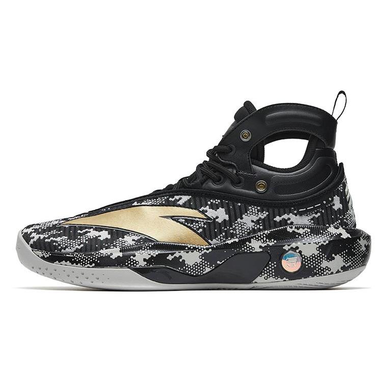 new ANTA KT8 Basketball Shoes Men High Top Black Camouflage
