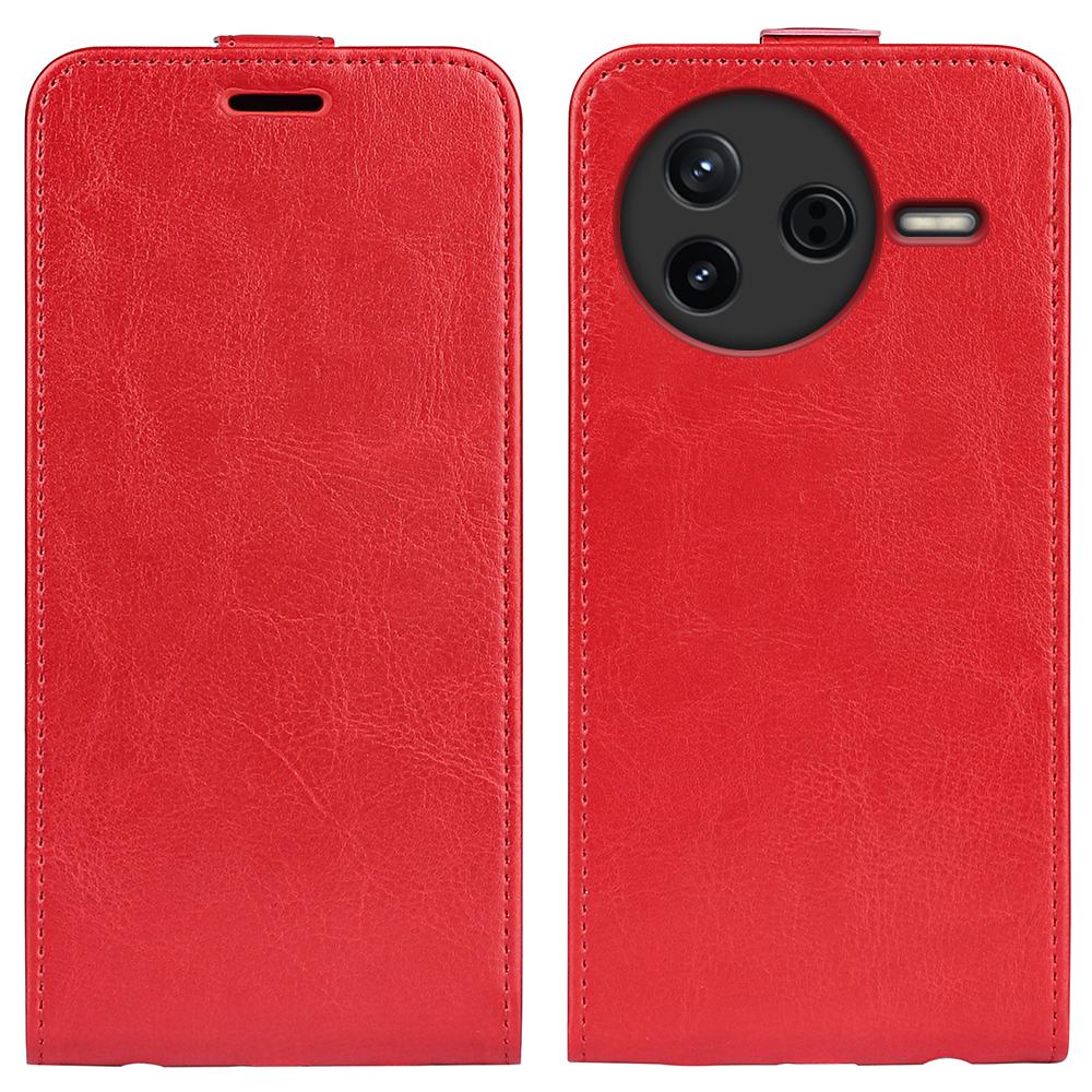 Etui dla Xiaomi Redmi K80 5G z przegródkami na karty, pionowo otwierane, skórzane etui na telefon