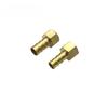 Hose to Rigid Pipe Connector, G4/1 1/2'' Thread, 8/10MM OD, Brass Water Stop Barb