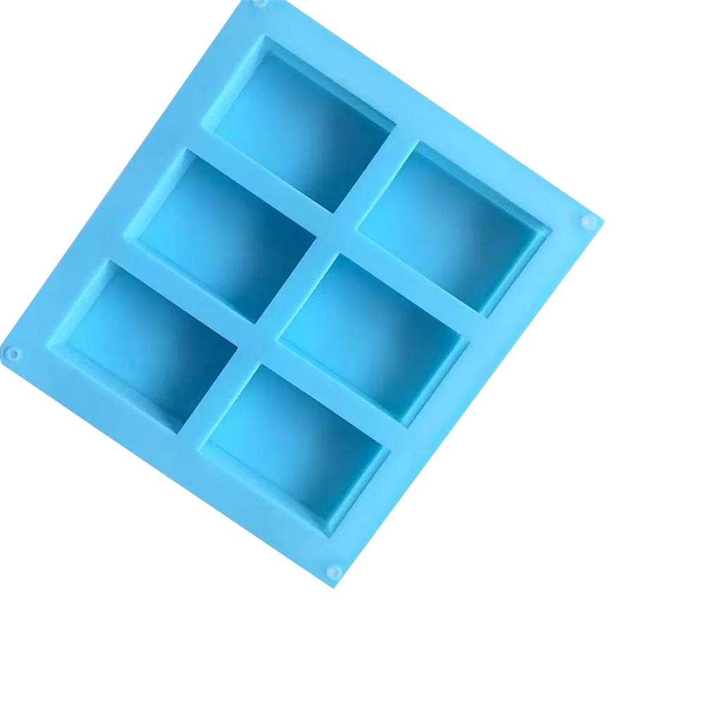 1-2 Pieces Silicone Soap Mould, Rectangular Silicone Mould, 6 Cavity Rectangular Soap Mould, Rectangular Soap Mould for DIY Soap