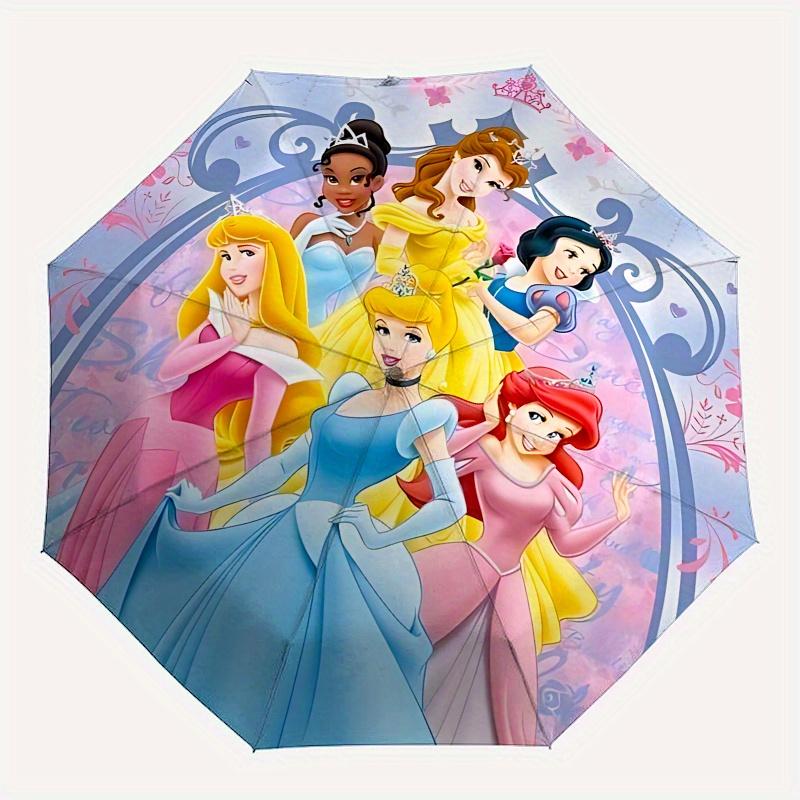 Princesses, Fantasy Automatic Opening and Closing Umbrella, Compact Travel Umbrella, Lightweight and Portable, Suitable for Beach Commuting