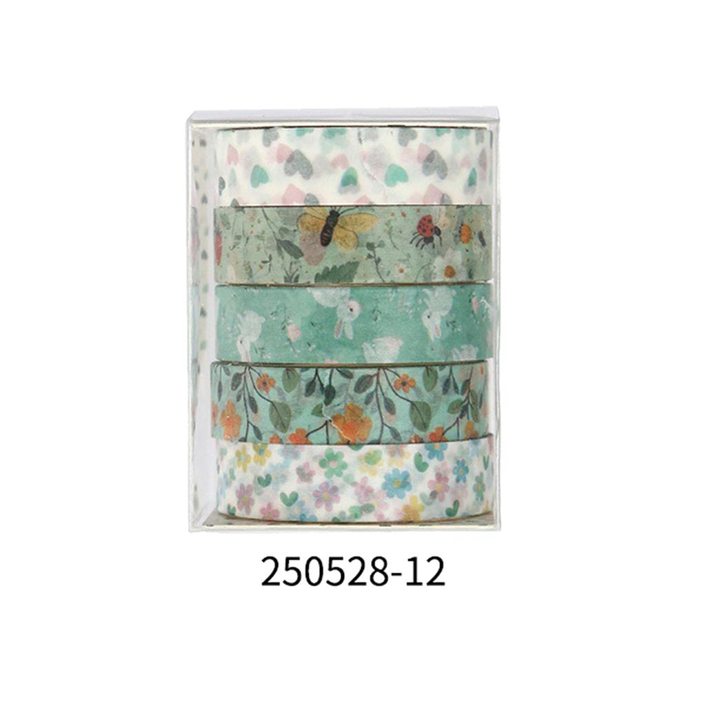 Creative cute cartoon washi tape set, butterfly, floral, geometric pattern print design, journal decoration gift masking tape