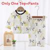 Baby Cotton Summer Pajamas Set With Anti Bacterial Fabric For Newborns And Infants
