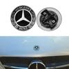 LIJ5   W202 57mm Star Flat Hood Bonnet Logo Emblem Badge For Mercedes Benz W204 W124 W201 W202 W212 W220 W205 automobile Accessorie