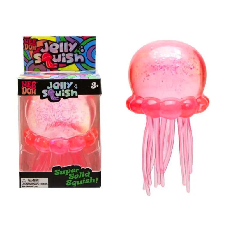 Needoh Qualle Squishy Spielzeug, Weiches Stressabbau-Spielzeug, Ungiftig, Geeignet für Kinder und Erwachsene, Niedliches Beruhigendes Quetsch-Sensorik-Spielzeug