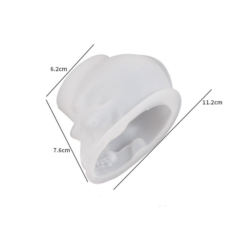 Skull Silicone Mold DIY Halloween Home Decoration 3D Skeleton Head Epoxy Resin Candle Halloween Handicraft Handmade 2025 New