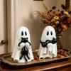 Halloween Ghost Black Cat Resin Figurine Desktop