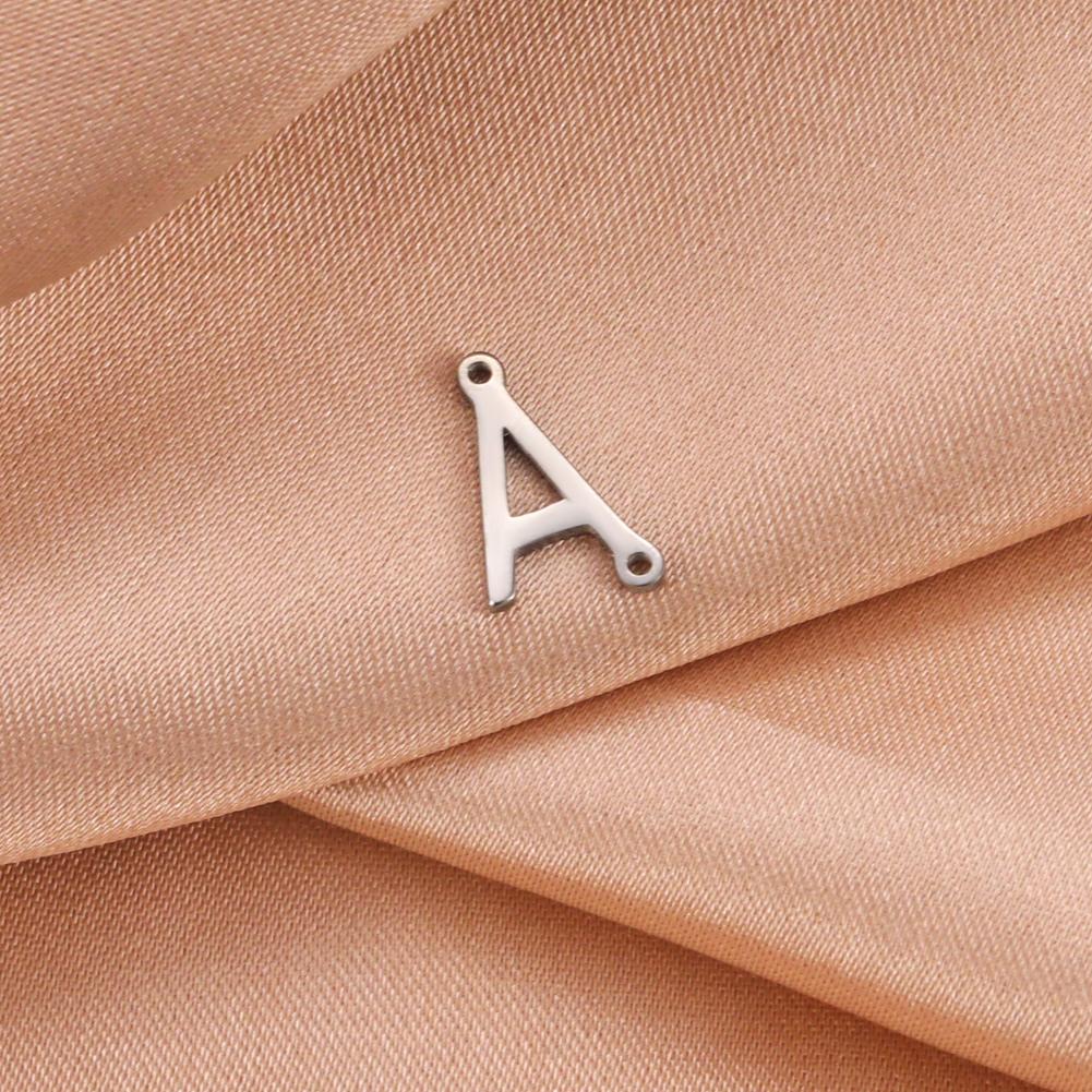 Cazador 5 Pcs/Lot Stainless Steel Gold Color Capital Letter DIY Charms for Jewelry 26 A-Z Alphabet Pendant for Necklace Bracelet