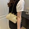 Retro Clip Shell Bag 2025 New Straw Simple Casual Handbag Shoulder Bag Messenger Bag Fashion Women's Bag
