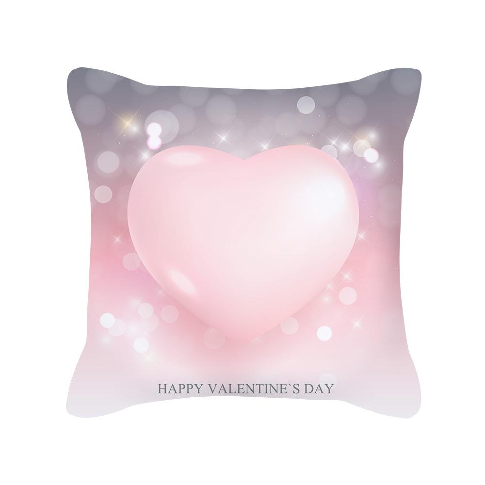Nordic Pink Valentine's Day Gift Love Peach Skin Pillow New Home Soft Decoration