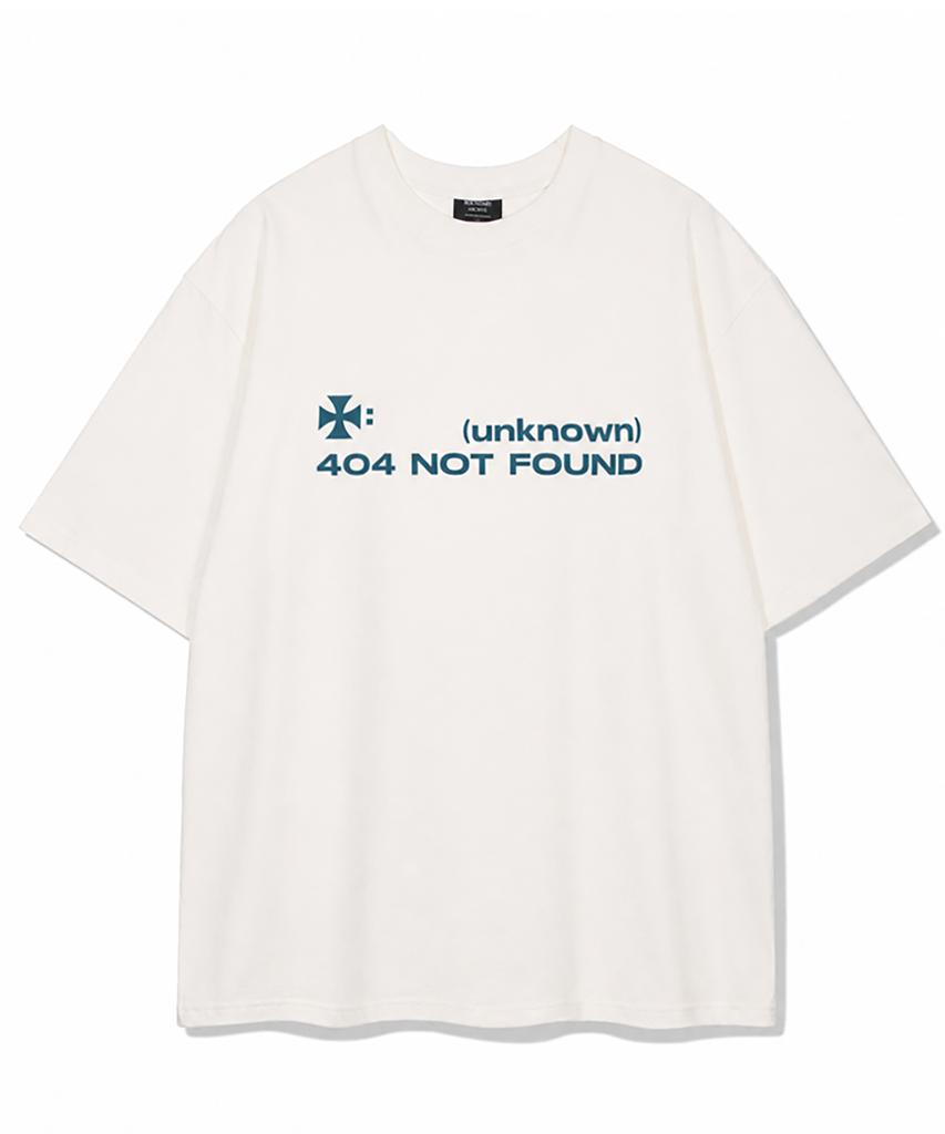 BOUNDARY 404 Error Oversized Short Sleeve T-Shirt [Ivory]