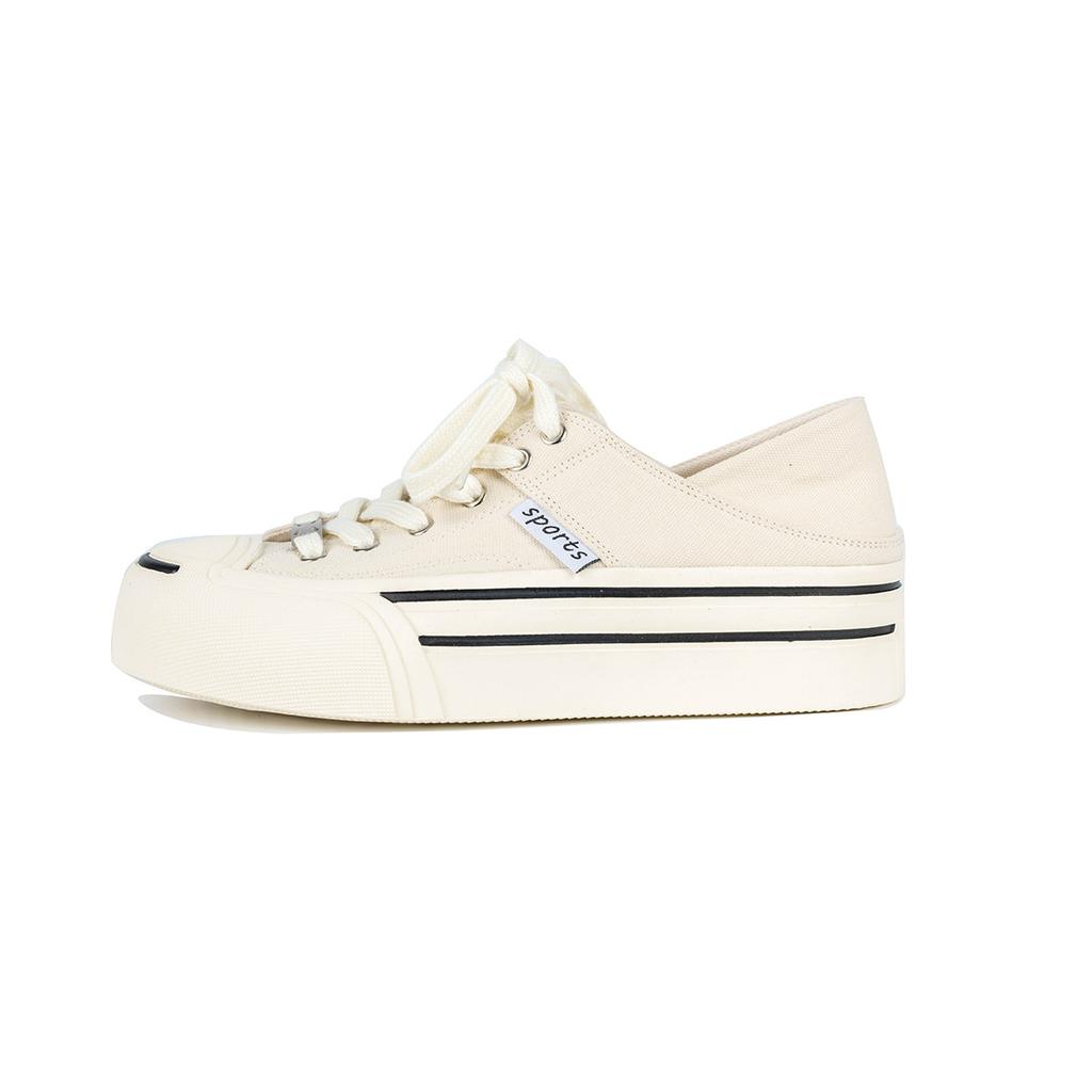 Su Yinyin has the same shoes for women's summer classics, smiles, thick soles to increase height, casual canvas shoes, board shoes, white shoes, wom