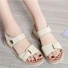 Sandalen für Damen Plateau Keilabsatz Offene Zehen Riemchen hinten Pantoletten Sommer Stadtspaziergang Strandurlaub Freizeit-Sandalen Sandalias Mujer 2025
