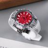 Casio Unisex Liquid Crystal/Analog Dual Display Series Red Watch GA-2100-4A-